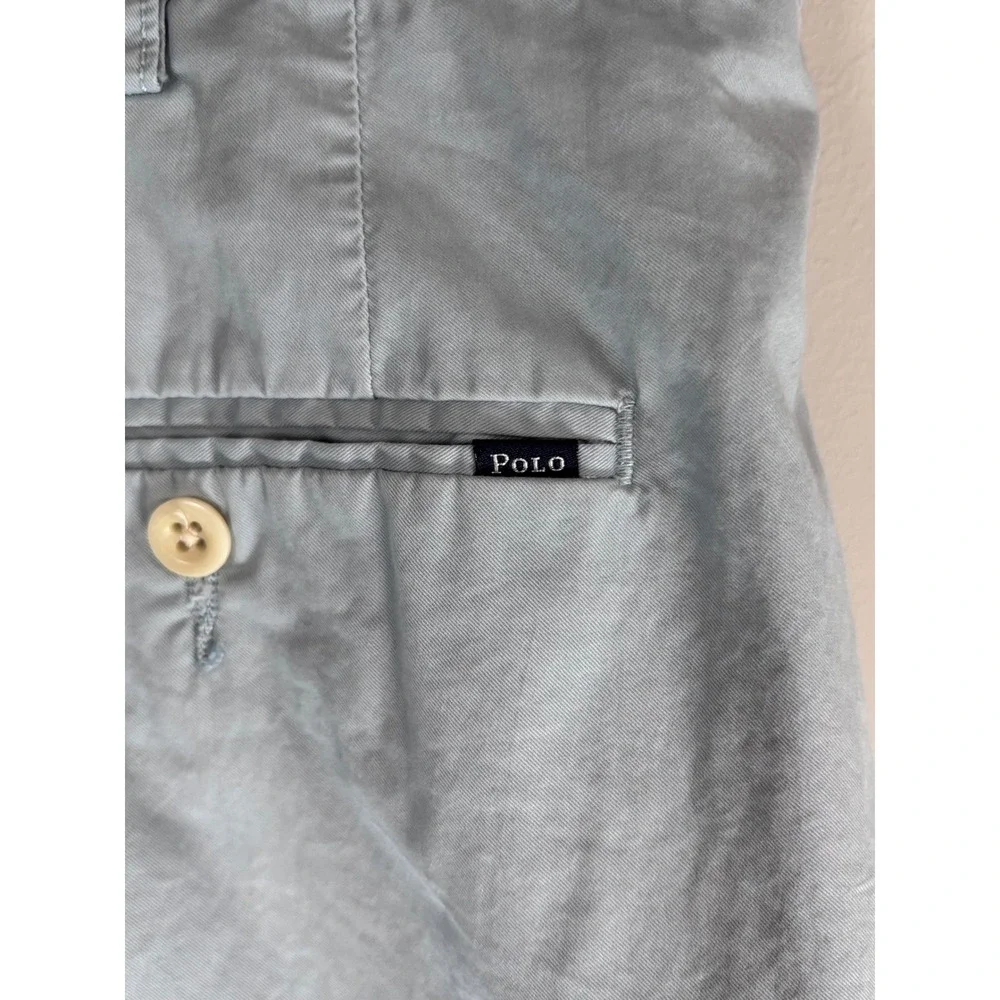 Polo Ralph Lauren Mens Light Blue Sporting Club Chino Shorts Size 42T